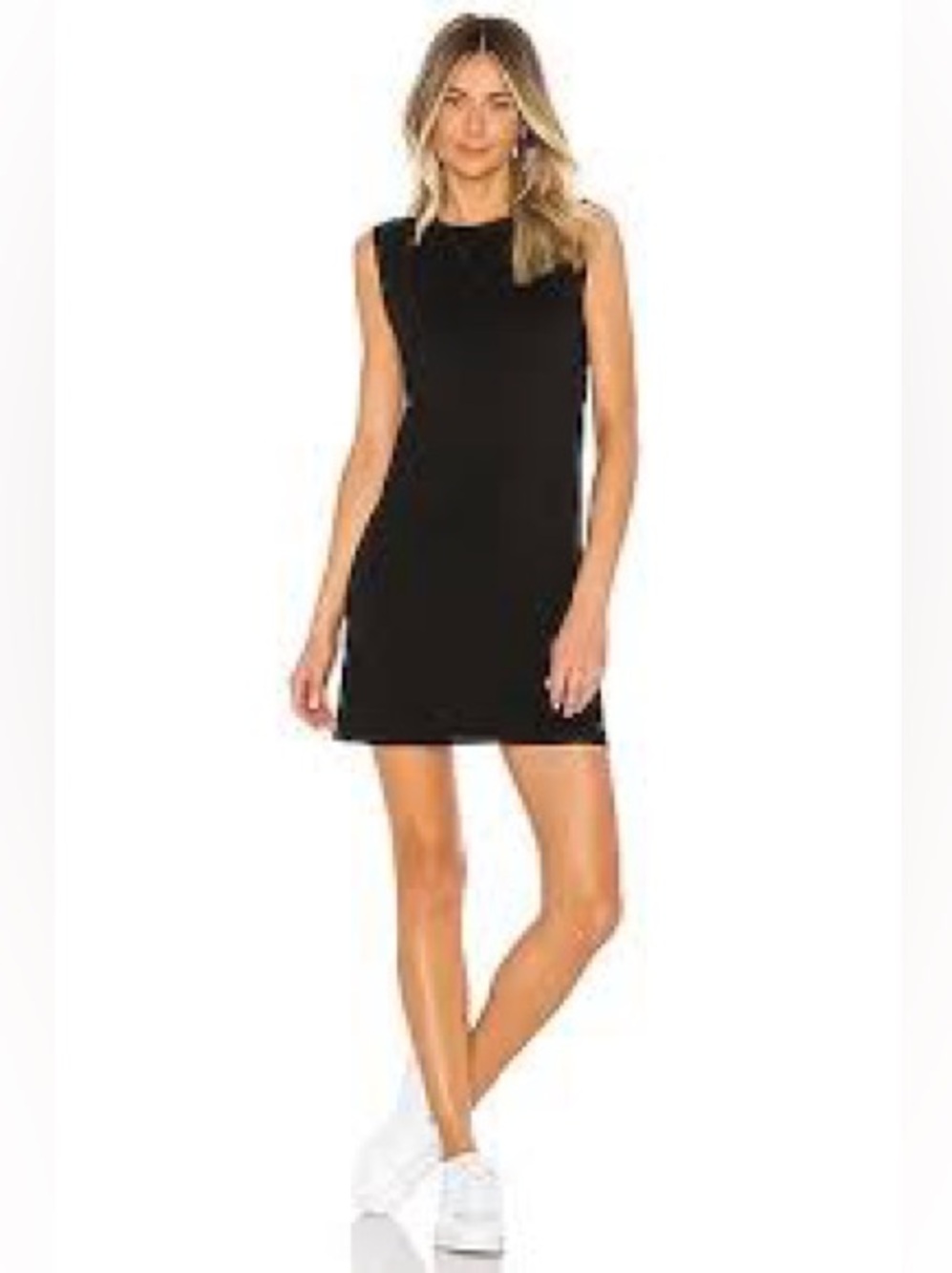 NWT Theory Helaina Black Sleeveless Mini Shift Dress Size 8